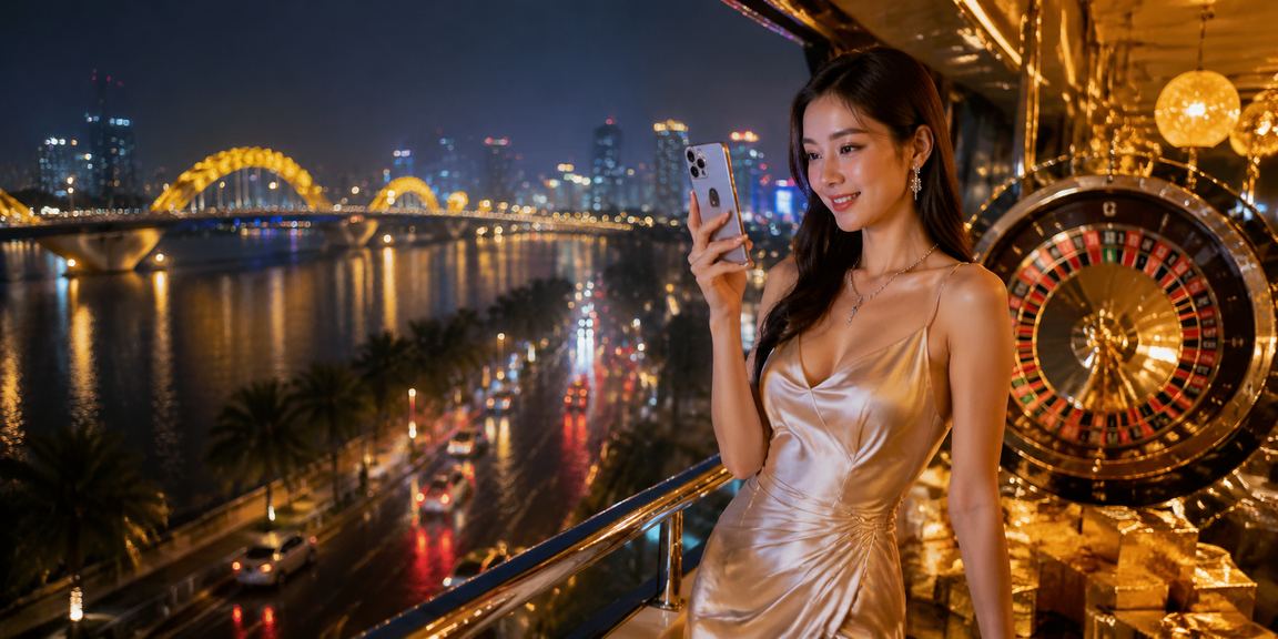 Người chơi phân tích xác suất roulette tại không gian casino sang trọng Đà Nẵng
