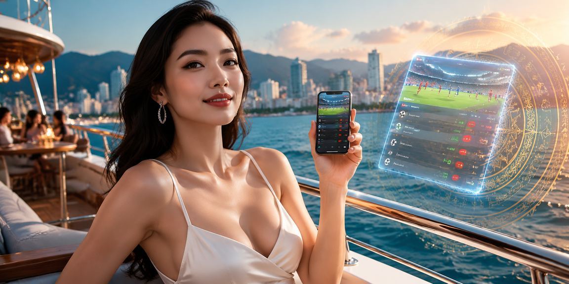 Người dùng xem phân tích casino và thể thao trên điện thoại di động tại bãi biển Nha Trang