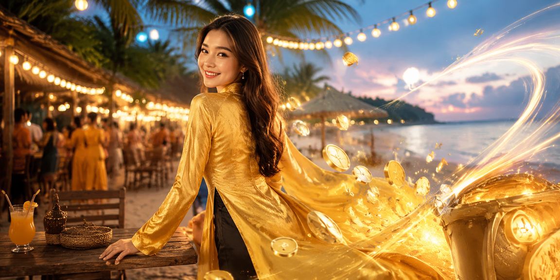 Người chơi casino tại Sa Pa mặc áo dài đặt cược qua điện thoại buổi tối